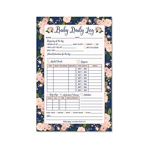 Nanny Baby Log | 50 Sheets | Baby Supplies