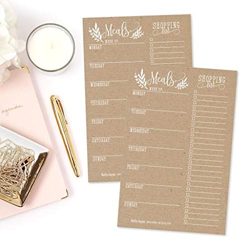 Meal Planners | 25 Sheets | Home Organization