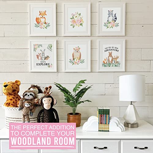 Woodland Animal Children's Wall Art | Set of 6 | Nursery Decor