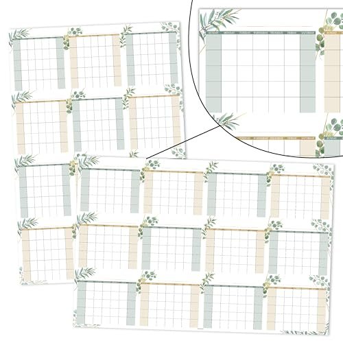 Geo Greenery Undated Yearly 12-Month Calendar | Dry Erase | Calendars & Planners