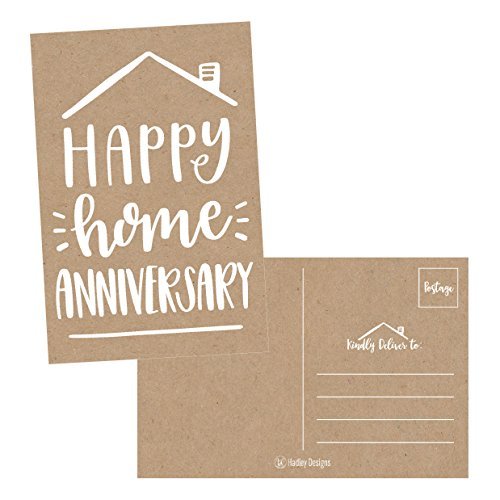 Home Anniversary Postcards | Set of 25 | Greeting Cards