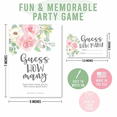Guessing Games | Set of 25 | Bridal Shower Games