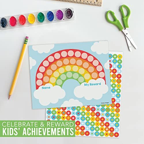 Rainbow Incentive Charts | Set of 25 | Home Essentials