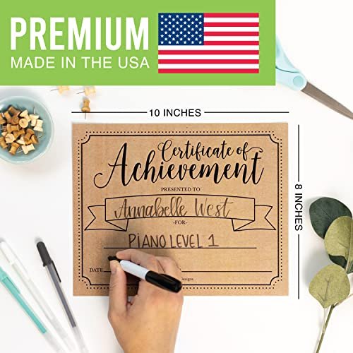 Farmhouse Kraft Certificate of Achievement | Set of 25 | Awards