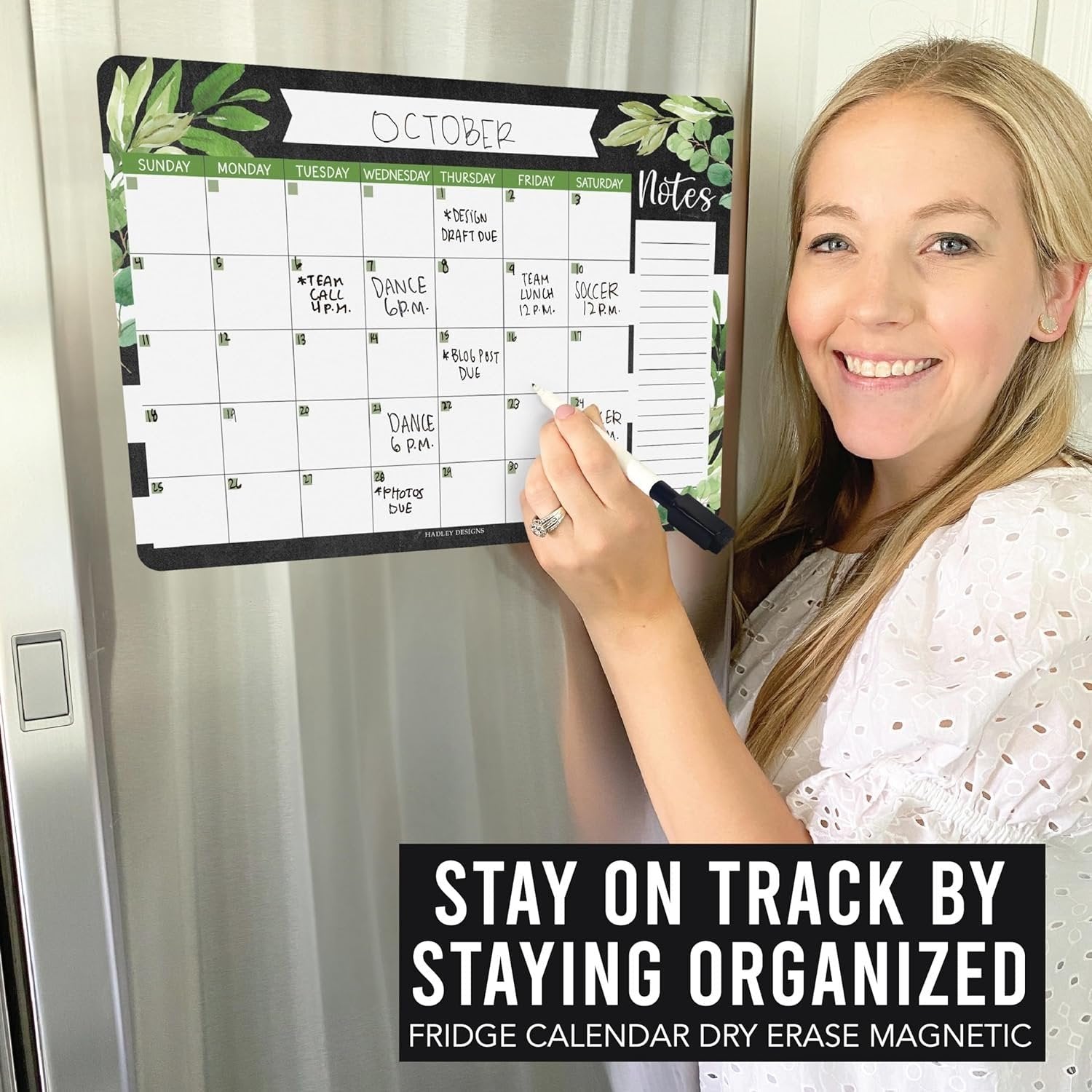 Magnetic Monthly Calendar | Fridge Magnet | Home Organization