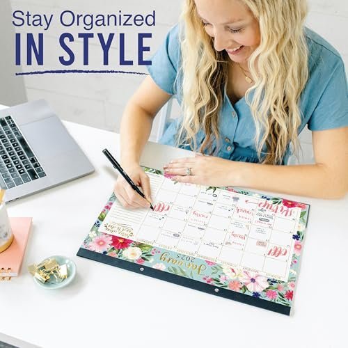 Spring Floral Large Desk Calendar | 18-Month | 2025-2026 | Calendars & Planners