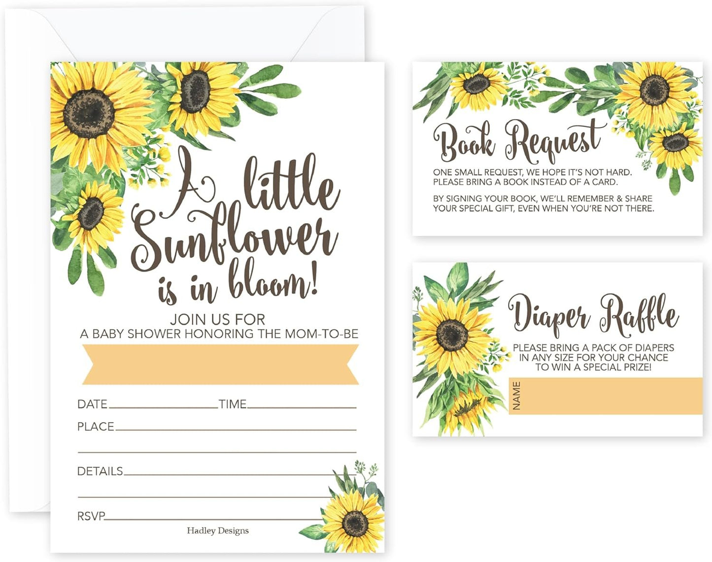 Invitation Bundles | Set of 15 | Baby Shower Supplies