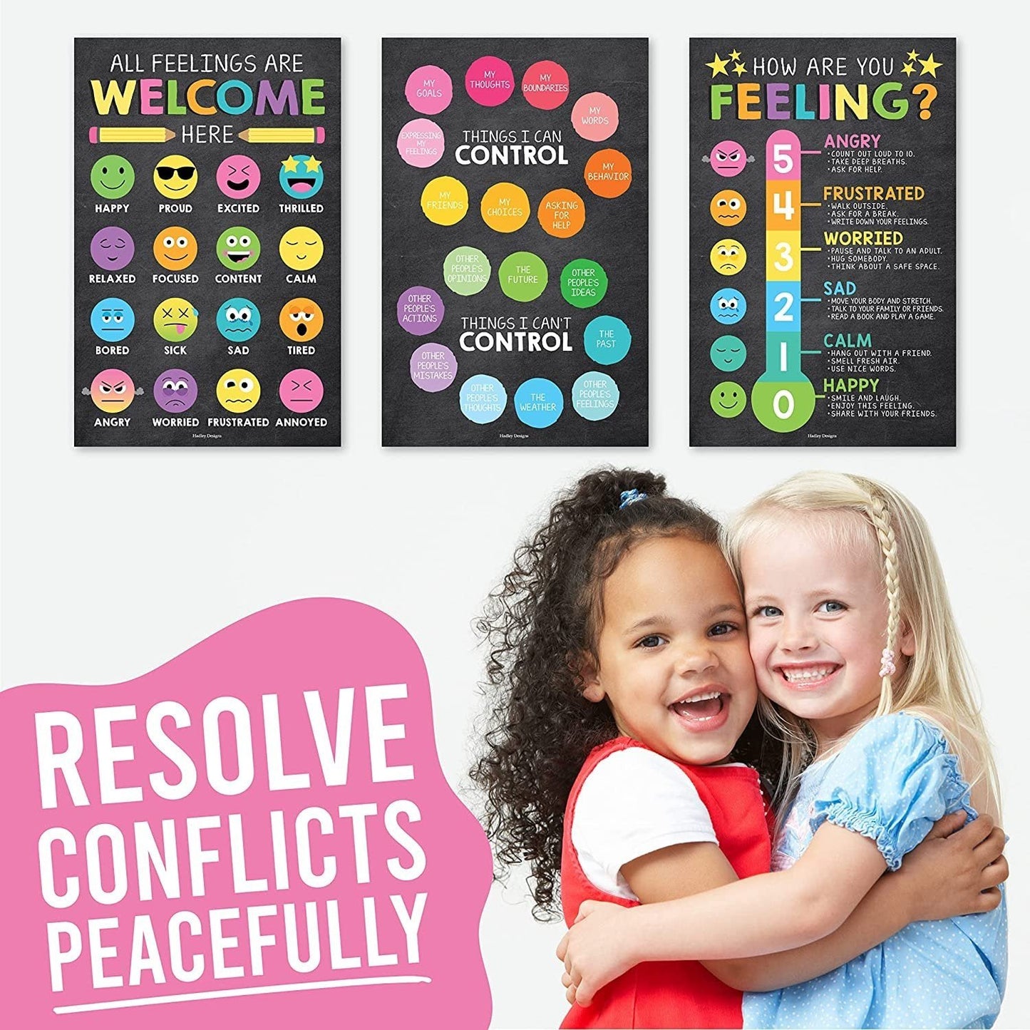 Feelings Posters | Set of 4 | Educational Posters