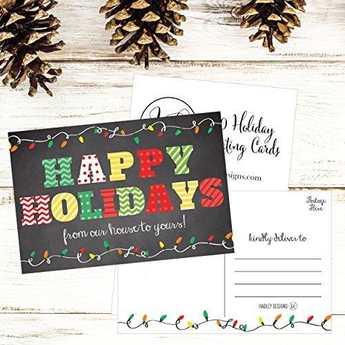 Christmas Holiday Postcards | Set of 50 | Greeting Cards
