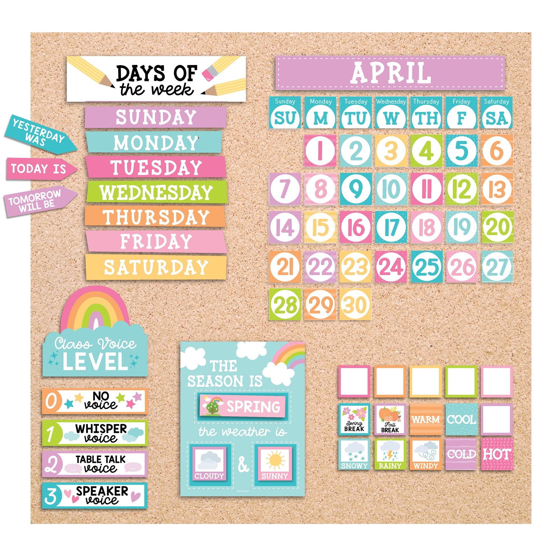 Classroom Calendar | Bulletin Board | Classroom Supplies