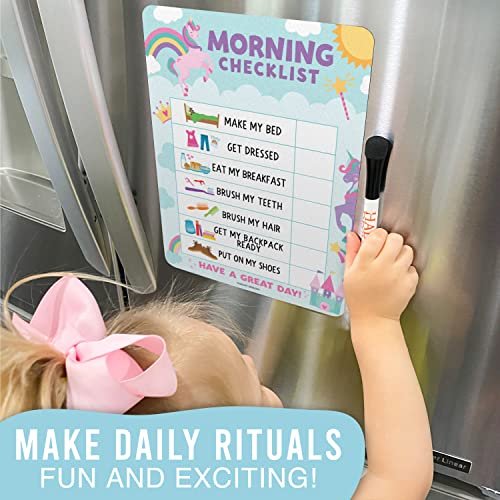 Unicorn Day & Night Routine Charts | Daily Schedule | Educational Charts