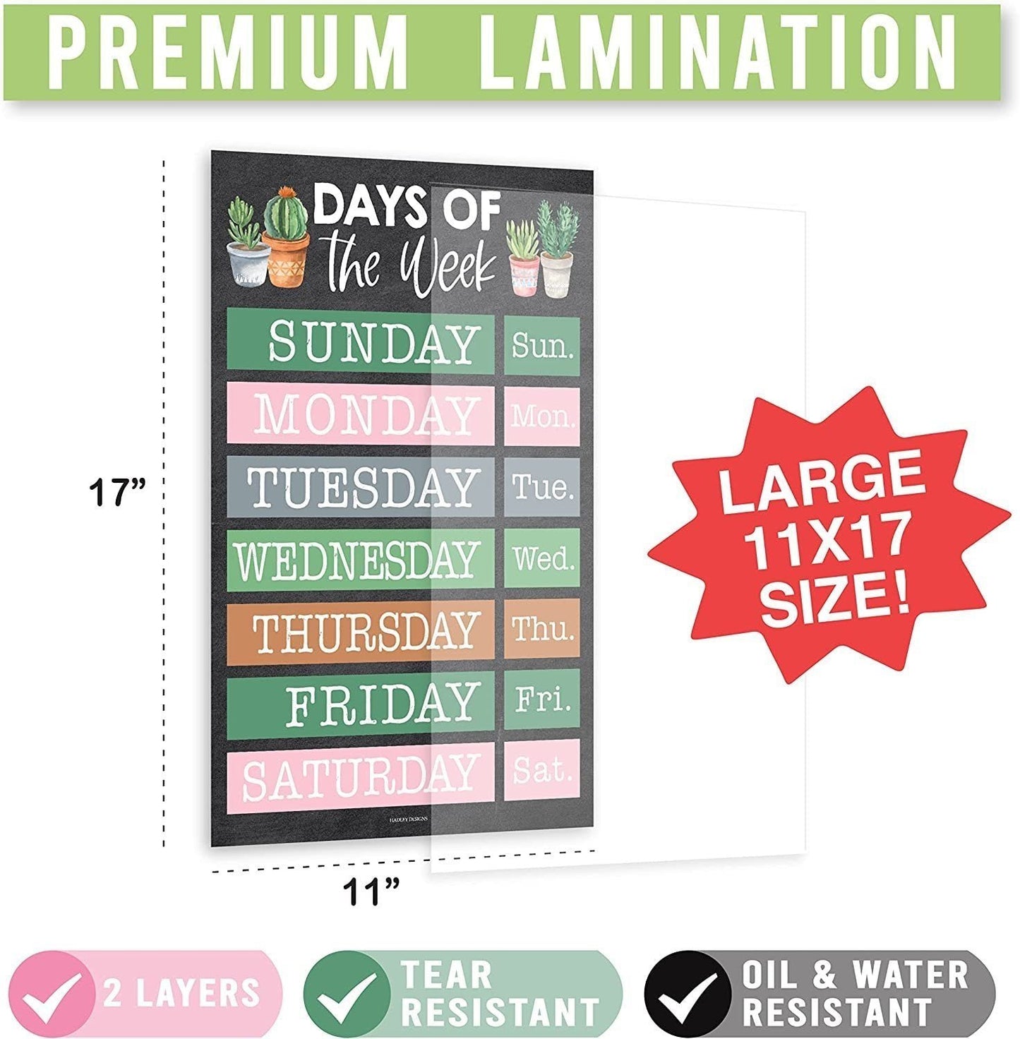 ABC, Days, Months, & Weather Prek Posters | Set of 4 | Educational Posters