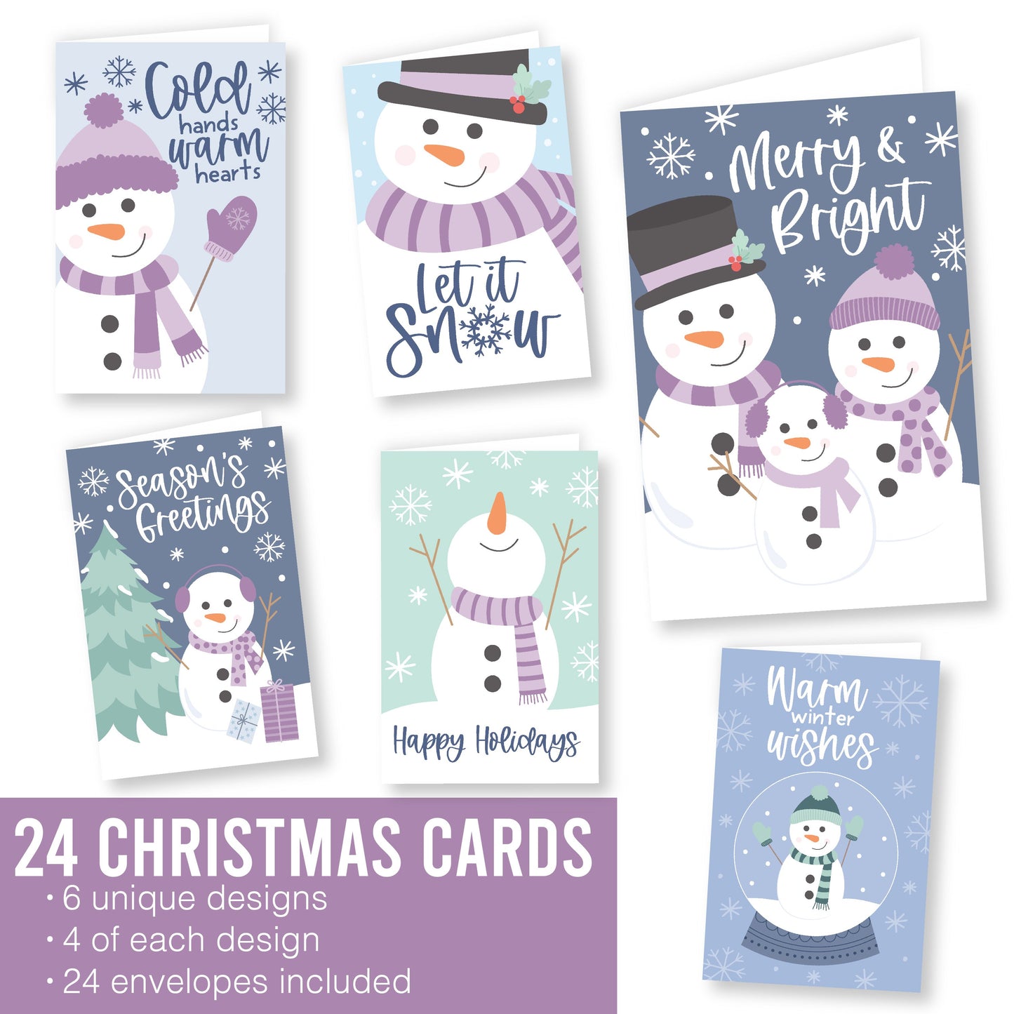 Winter Holiday Cards | Set of 24 | Cards & Party