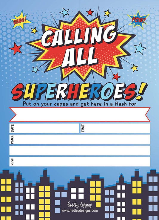 Boys Birthday Invitations | Set of 25 | Kid's Party