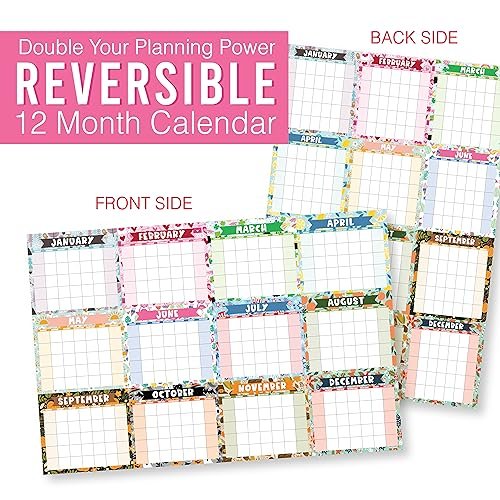 Doodle Undated Yearly 12-Month Calendar | Dry Erase | Calendars & Planners