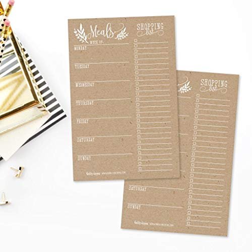 Meal Planners | 25 Sheets | Home Organization