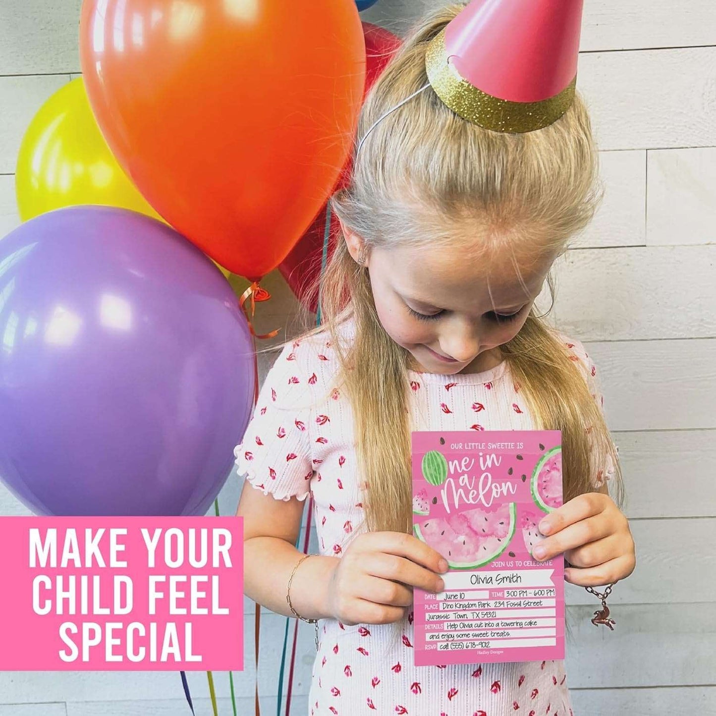 15 Watermelon Birthday Invitations Girl - Watermelon Birthday Party Invitations For Girls, One In A Melon Invitations For Birthday Party Invitation Girl, Invitation Cards, Kids Birthday Invitations