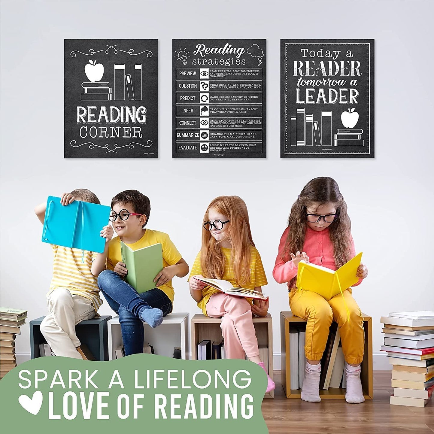 Reading Motivational Posters | Set of 6 | Motivational Posters