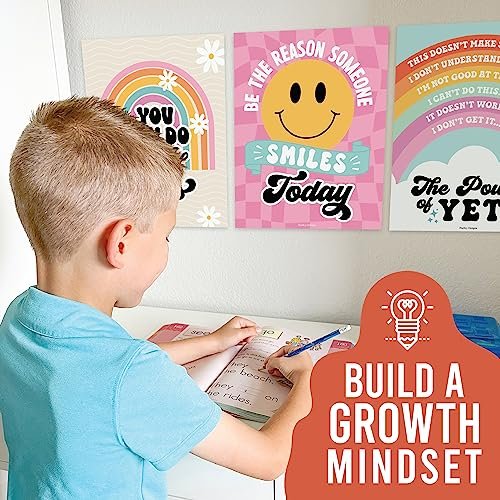 Retro Classroom Motivational Posters | Set of 9 | Educational Supplies