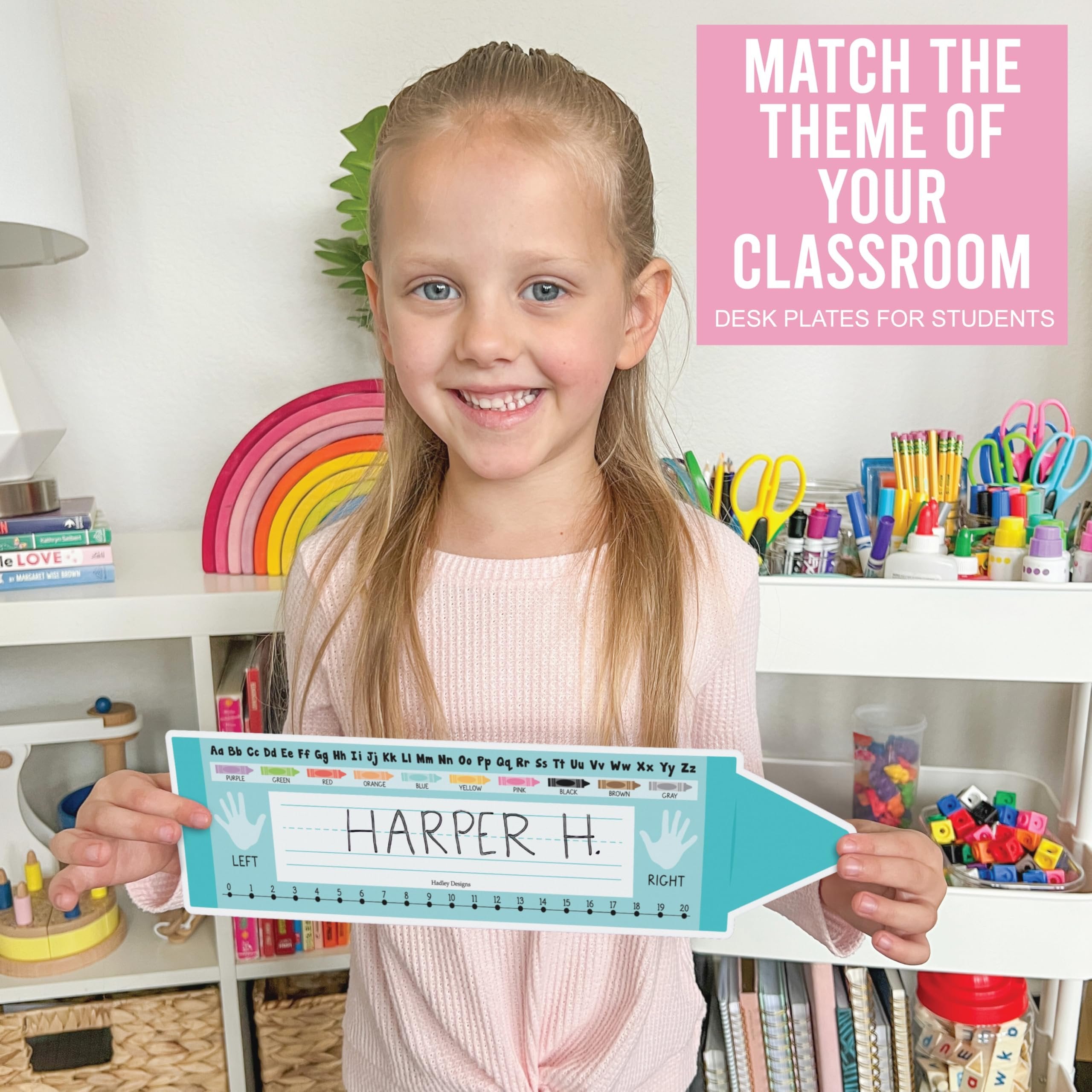 Classroom Name Plates | Set of 36 | Classroom Supplies