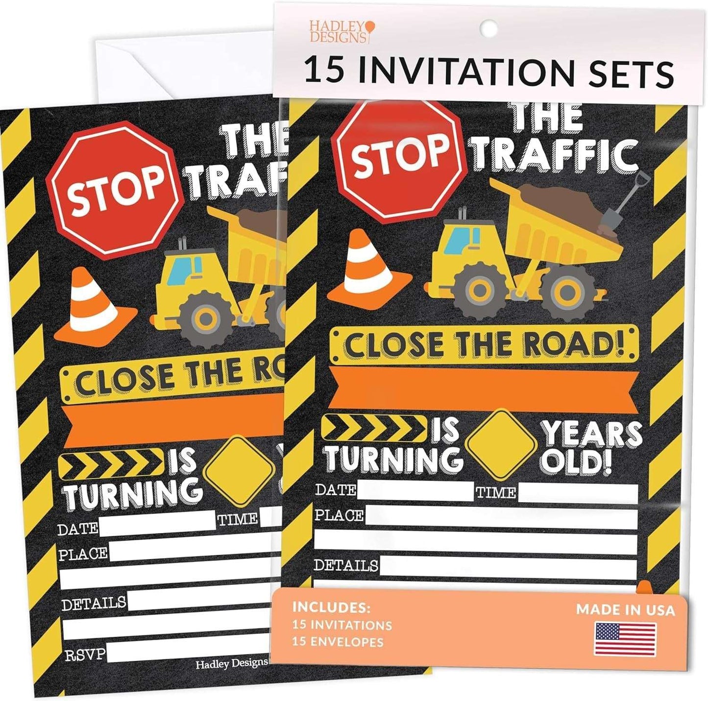 15 Construction Birthday Invitations For Boys - Construction Birthday Invites For Boy, Construction Site Birthday Party Invitations For Boys, Boy Birthday Invitations, Invitations For Birthday Party