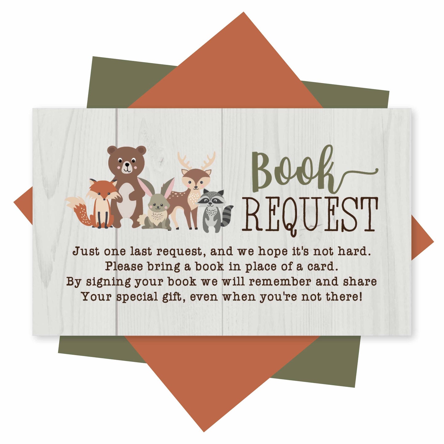 Book Request Cards | Set of 25 | Baby Shower Supplies