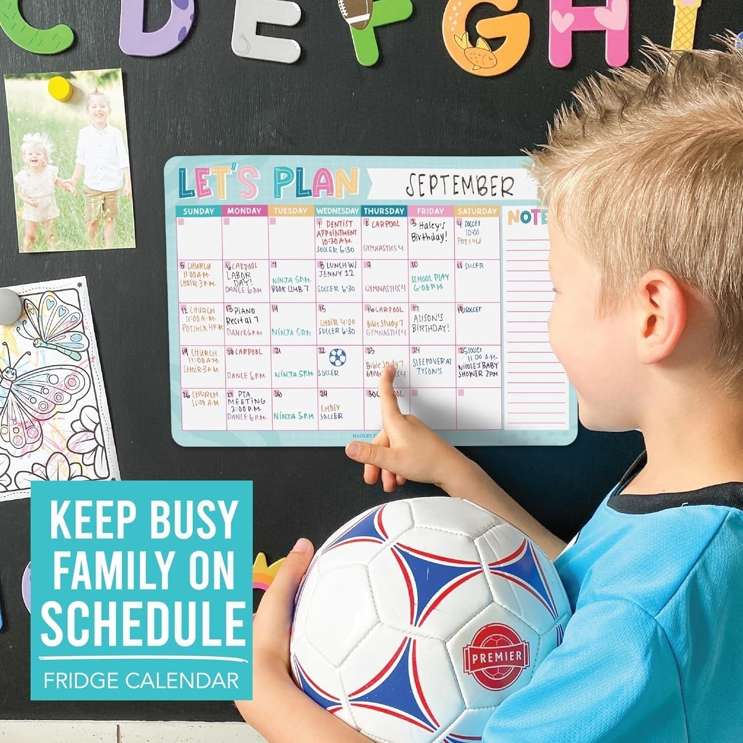 Magnetic Monthly Calendar | Fridge Magnet | Home Organization