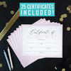 Pink Certificate of Achievement | Set of 25 | Awards