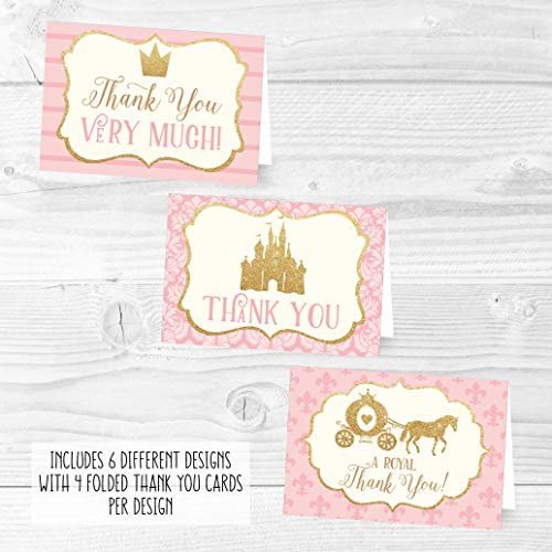 Folded Thank You Cards | Set of 24 | Kid's Party