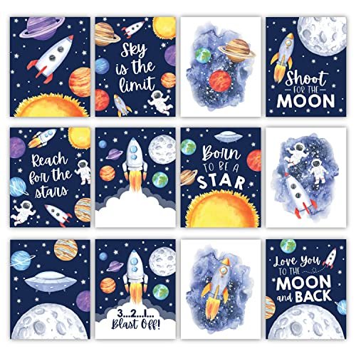 Space Children's Wall Art | Set of 6 | Home Decor