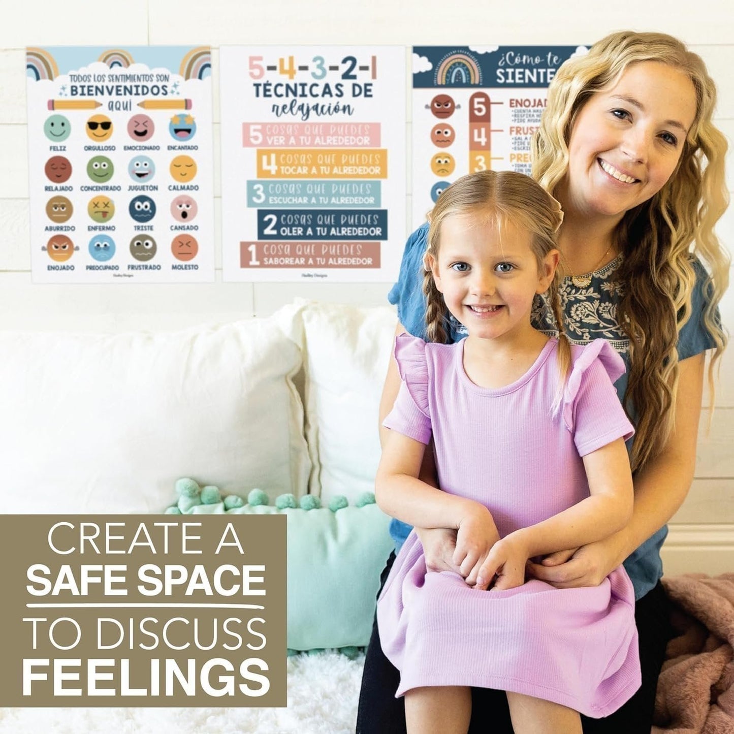 Spanish Calming Corner Posters | Set of 6 | Spanish Educational Posters