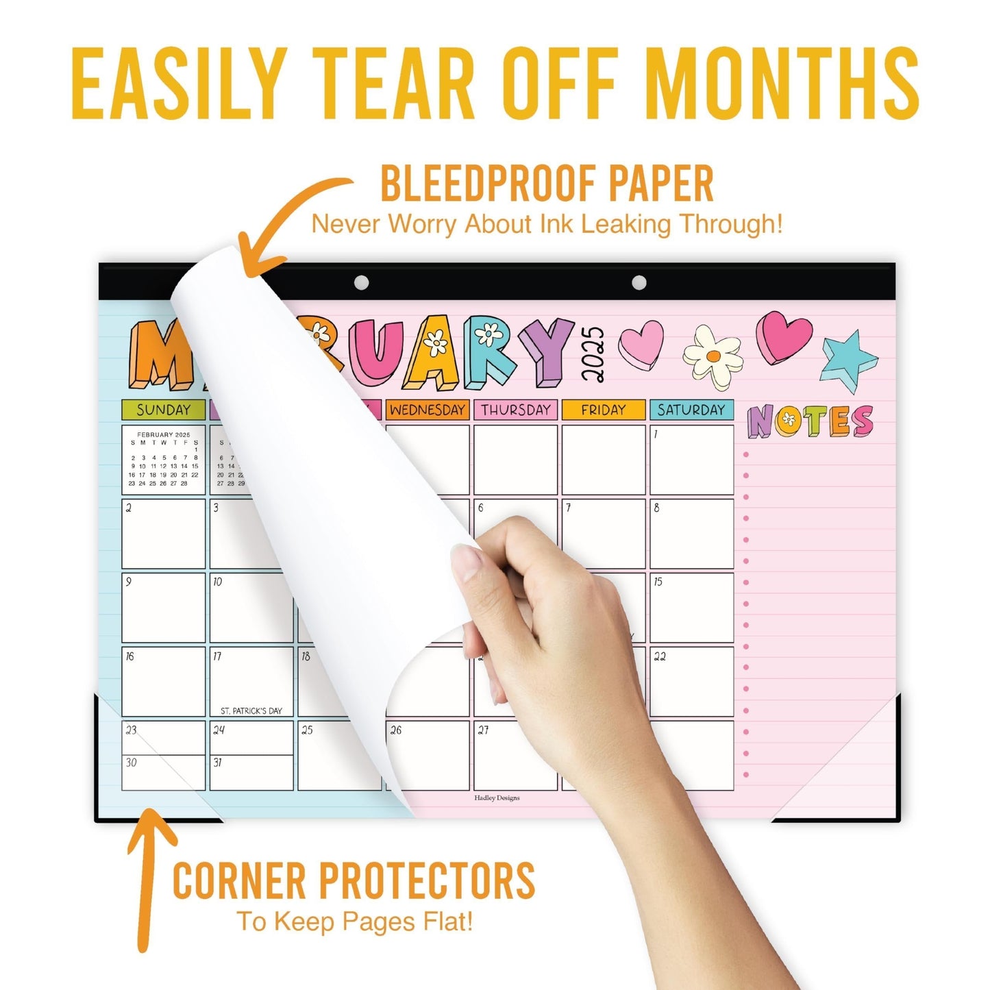 Large Desk Calendar | 18-Month | 2025-2026 | Calendars & Planners