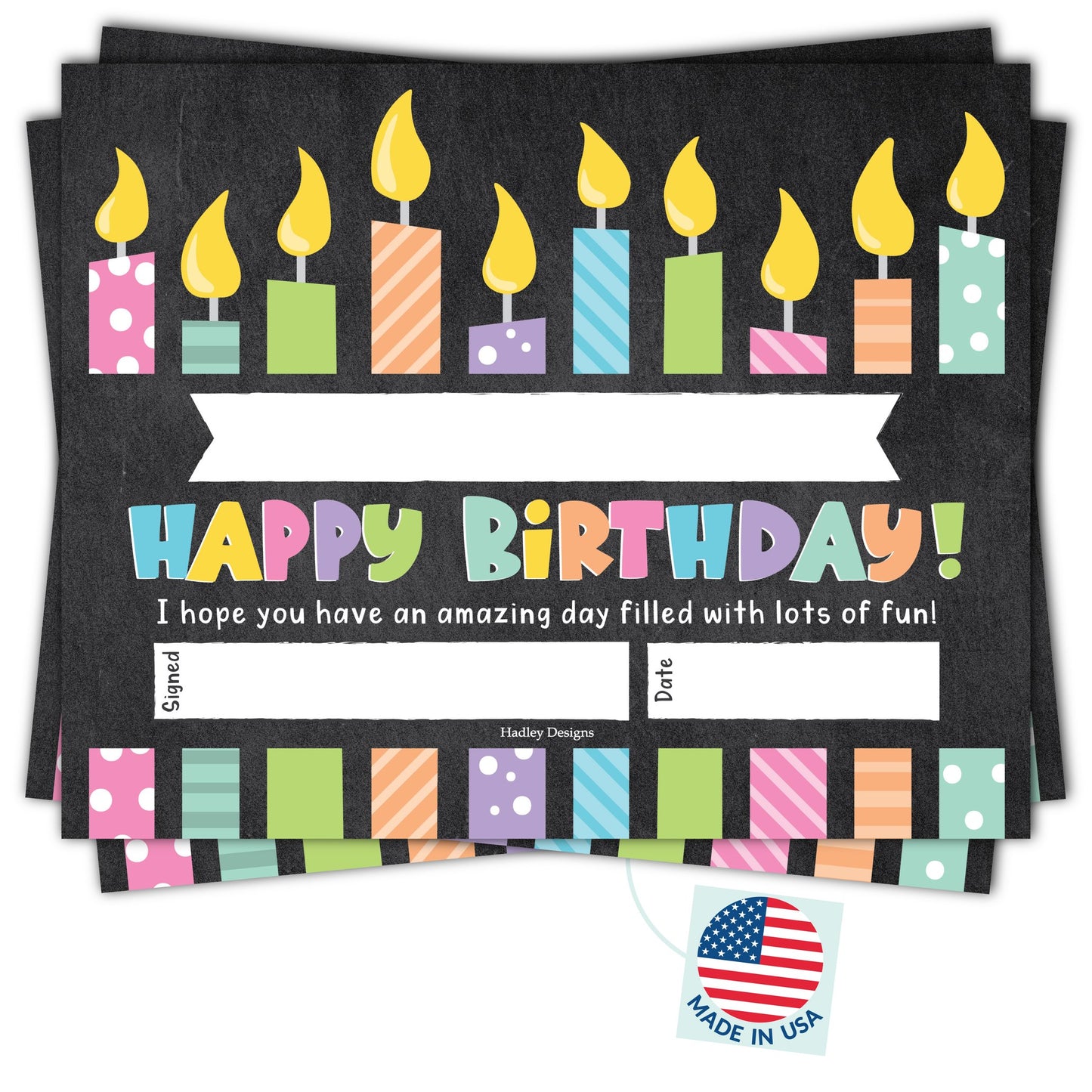 Birthday Certificates | Set of 25 | Birthday Gifts