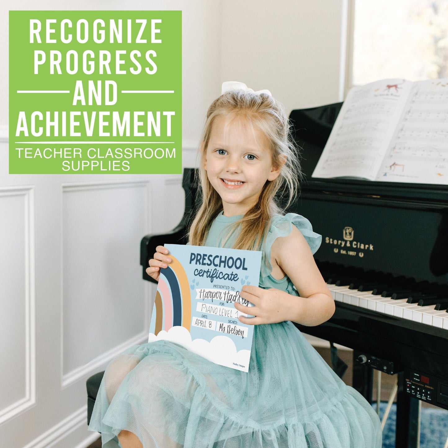Preschool Certificate of Achievement | Set of 25 | Trophies & Awards