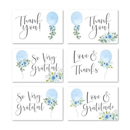 Folded Thank You Cards | Set of 24 | Baby Shower