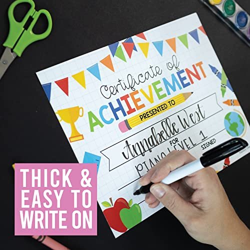 Colorful Supplies Certificate of Achievement | Set of 25 | Awards