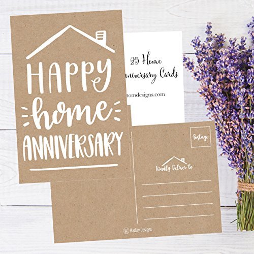 Home Anniversary Postcards | Set of 25 | Greeting Cards