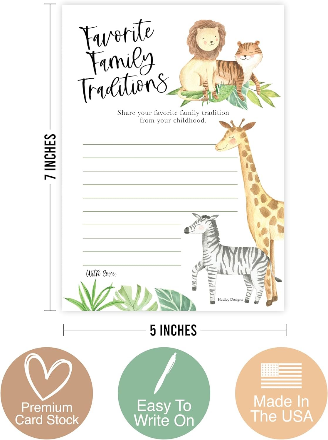 20 Safari Baby Shower Games Gender Neutral - Hilarious Baby Shower Games For Girl, Funny Baby Shower Games Boy, Advice Cards Baby Shower Mad Libs Game Funny, Family Tradition Cards For Baby Shower