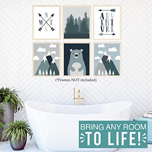 Adventure Children's Wall Art | Set of 6 | Nursery Decor