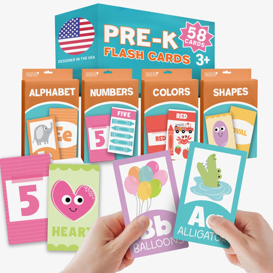 PreK Flash Cards | Set of 58 | Classroom Supplies | Educational Supplies