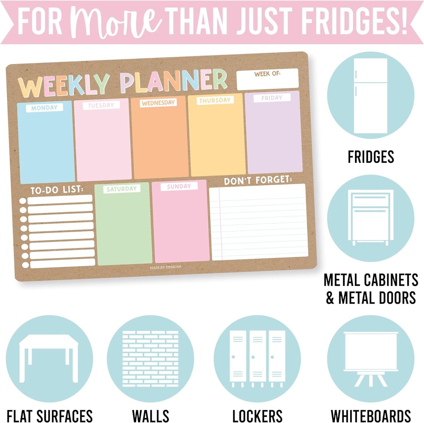 Retro Fridge Weekly Calendar | Magnetic & Dry Erase | Calendars & Planners