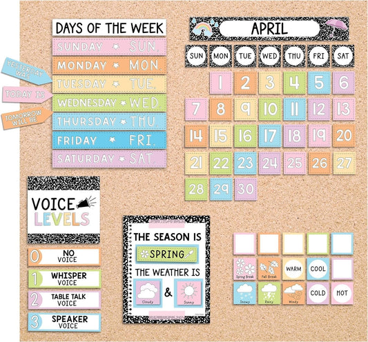 Composition Notebook Classroom Calendar | Bulletin Board | Classroom Supplies