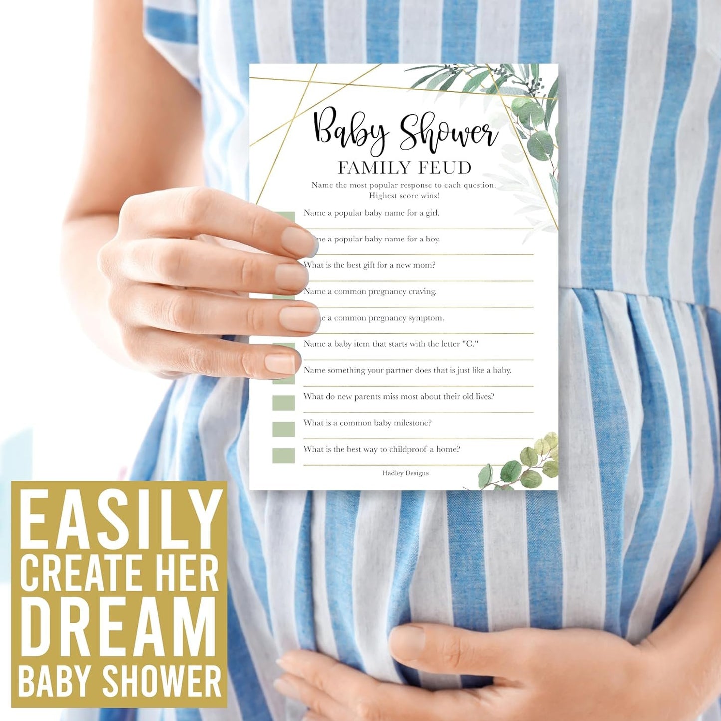 20 Greenery Baby Shower Games Gender Neutral - Hilarious Baby Shower Games For Girl, Funny Baby Shower Games Boy, The Price Is Right Baby Shower Game Cards, Baby Games For Baby Shower Family Feud Game