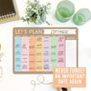 Colorful Kraft Magnetic Calendar | Dry-Erase | Calendars & Planners