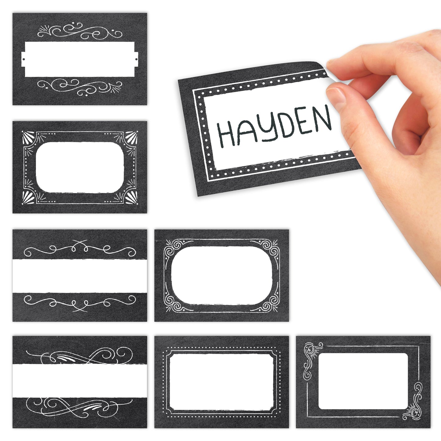 Name Tag Stickers | Set of 56 | Classroom Supplies