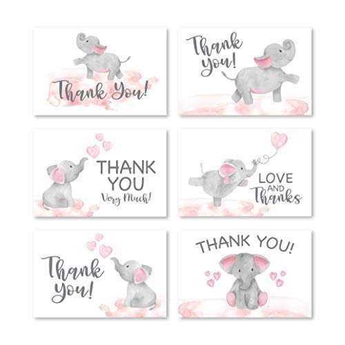 Folded Thank You Cards | Set of 24 | Baby Shower
