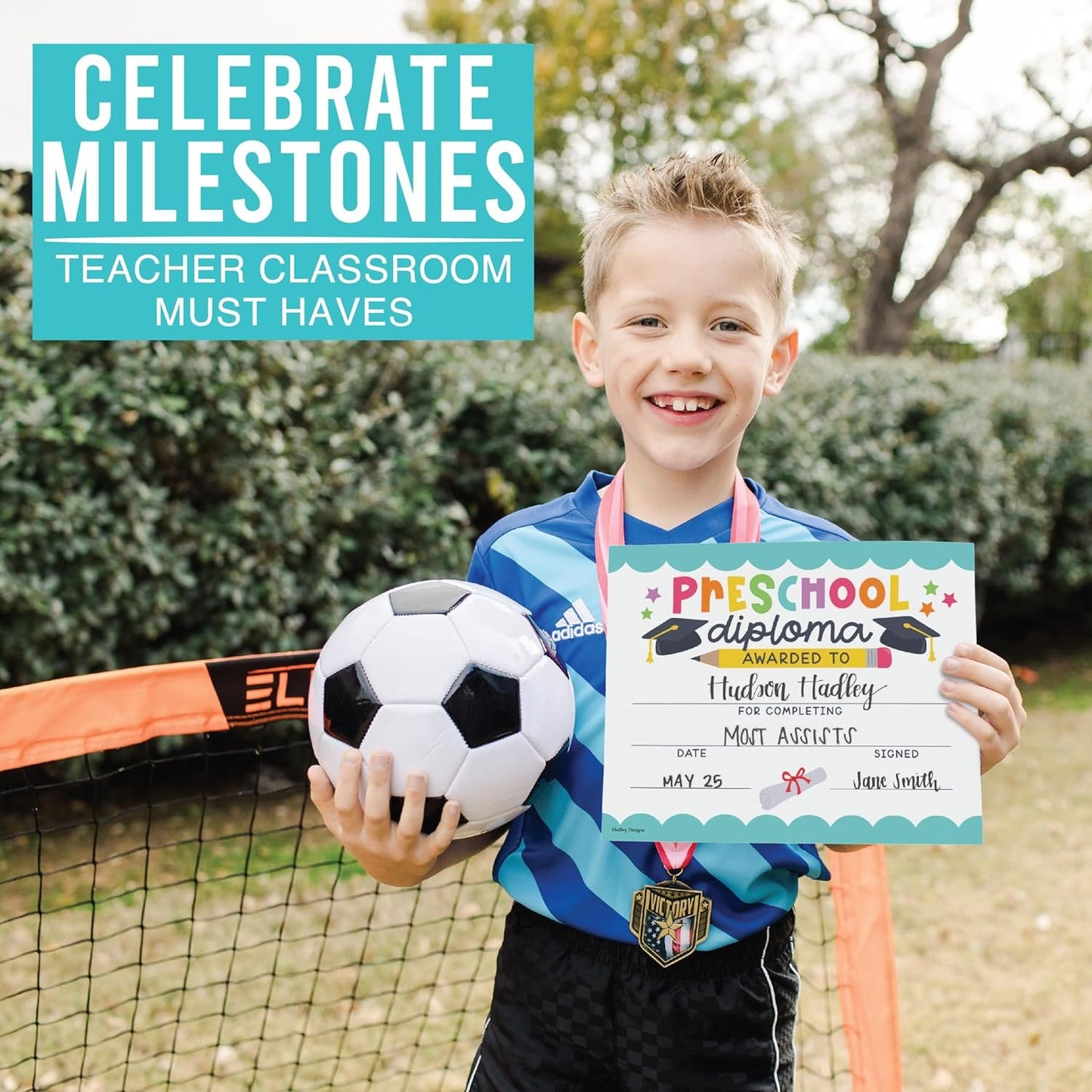 Preschool Certificate of Achievement | Set of 25 | Trophies & Awards