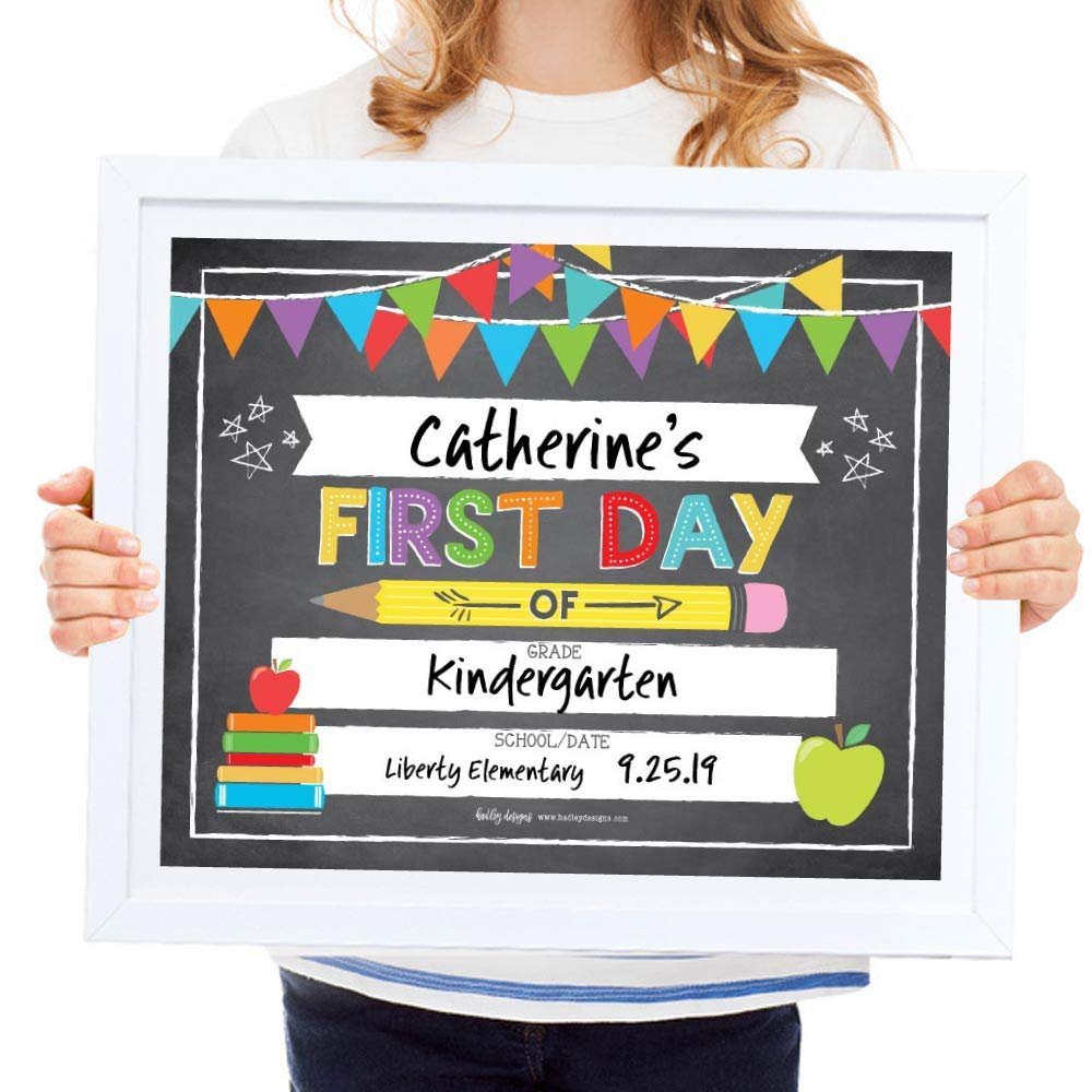 Back To School Signs | Set of 10 | School Supplies