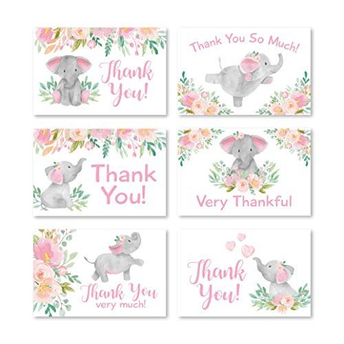 Folded Thank You Cards | Set of 24 | Baby Shower