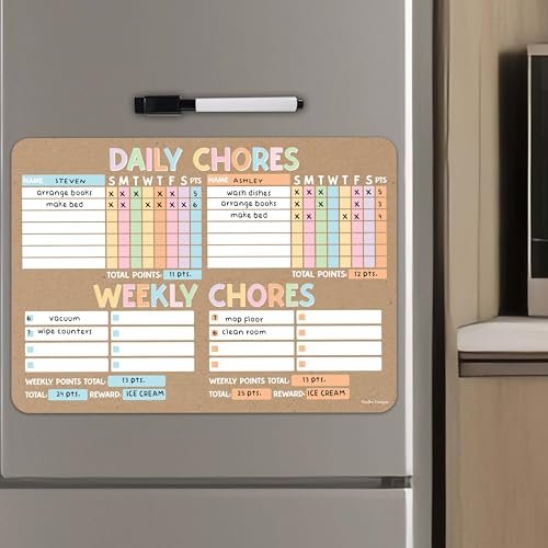 Multiple Kids Chore Chart | Magnetic | Charts & Posters